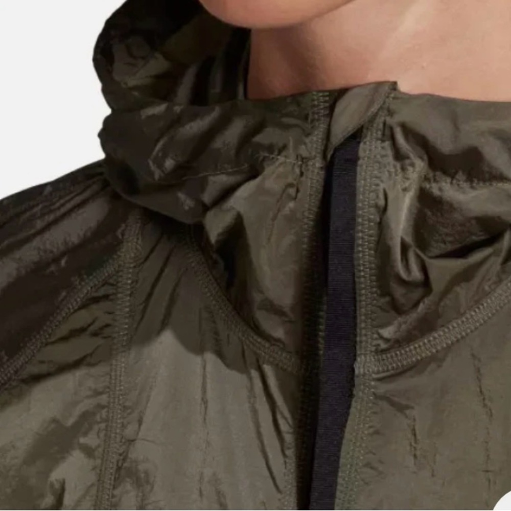 Adidas Windy.RDY Legacy Green Hooded Windbreaker - Picture 4 of 11